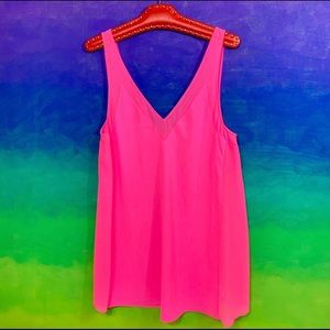 ted baker london • neon hot pink swim cover up s